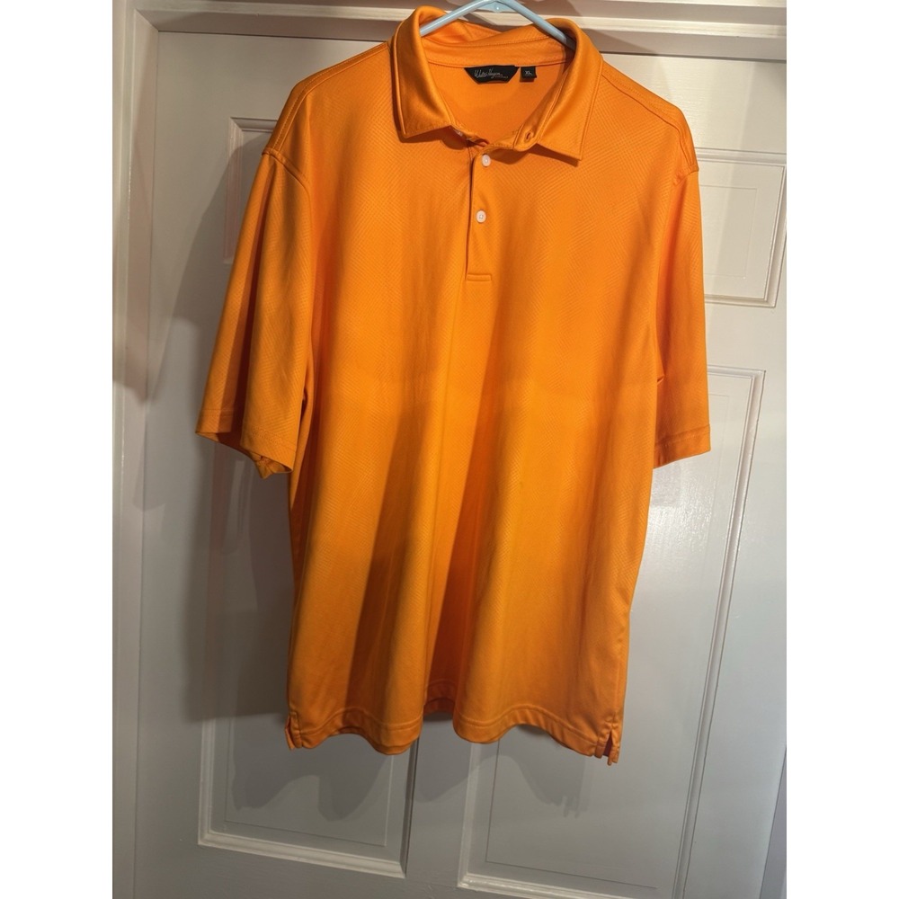 Walter Hagen Polo Shirt Mens XL Orange Performance 11 Golf Short Sleeve
